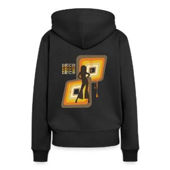 Dance 70s - Women’s Premium Organic Hoodie - black - Back - Julia (174cm)