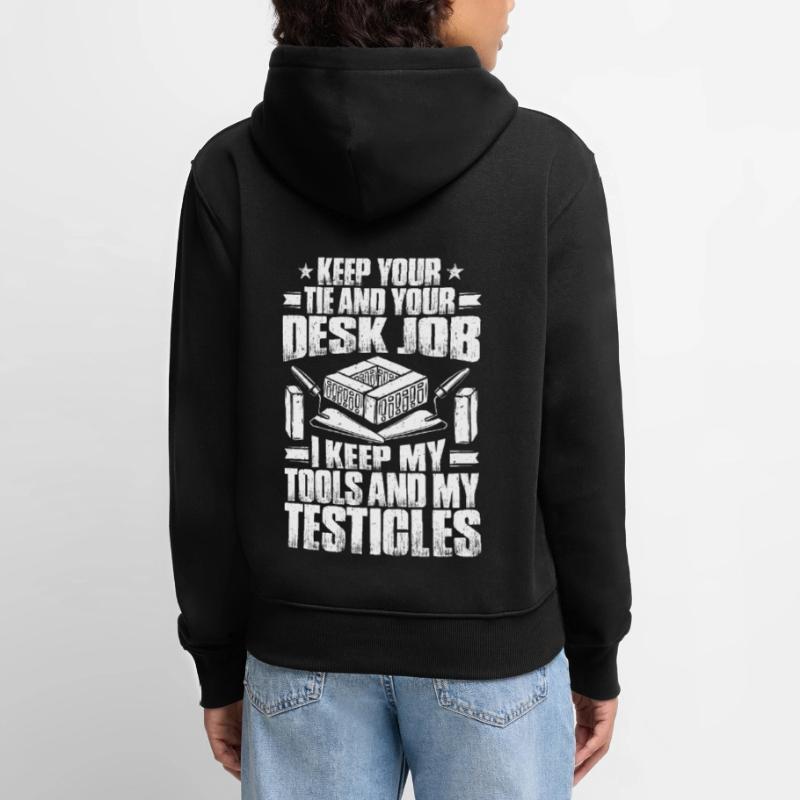 Bricklayer construction worker building site masonry bricklayer Women’s Premium Organic Hoodie