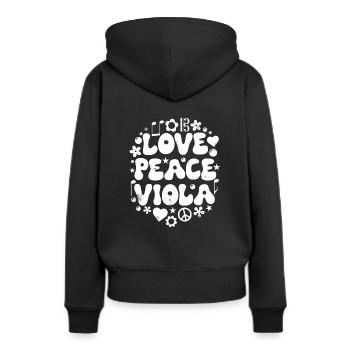 Alto Alto Altiste Vintage Love - Sweat à capuche Premium bio Femme - noir - Dos - Julia (174cm)