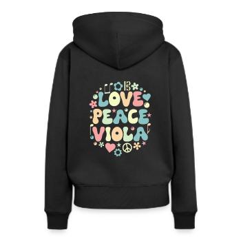 Alto Alto Altiste Retro Love - Sweat à capuche Premium bio Femme - noir - Dos - Julia (174cm)