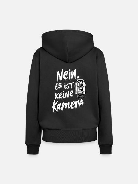 Tachymeter keine Kamera Geodäsie Geomatiker Fun - Frauen Premium Bio Hoodie - Schwarz