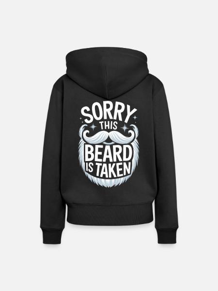 Bart Schnurrbart Bärtige Männer - Frauen Premium Bio Hoodie - Schwarz