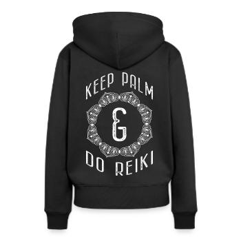 Praticiens de Reiki & Maître Reiki - Sweat à capuche Premium bio Femme - noir - Dos - Julia (174cm)