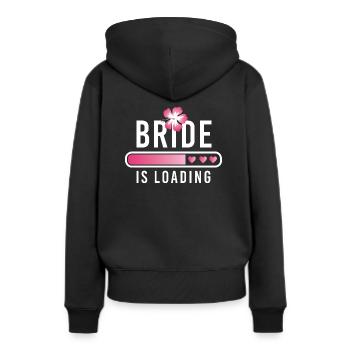 La mariée charge l’enterrement de vie de jeune fille - Sweat à capuche Premium bio Femme - noir - Dos - Julia (174cm)