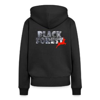 Black Forest - Women’s Premium Organic Hoodie - black - Back - Julia (174cm)