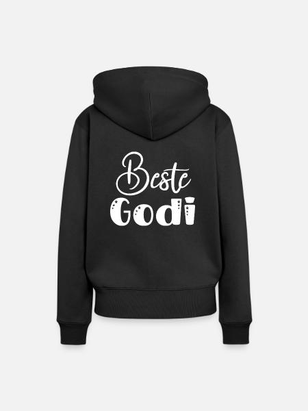 Beste Godi Patentante Österreich Taufgodl - Frauen Premium Bio Hoodie - Schwarz