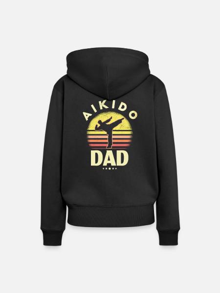 Aikido - Frauen Premium Bio Hoodie - Schwarz