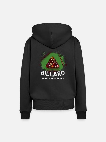 Billard Pool Billardkugel - Frauen Premium Bio Hoodie - Schwarz