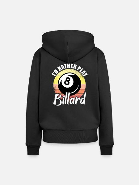 Billard 8-Ball - Frauen Premium Bio Hoodie - Schwarz
