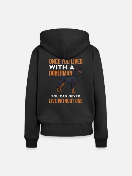 Doberman - Women’s Premium Organic Hoodie - black