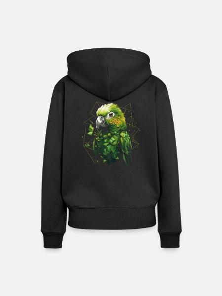 Wellensittich Sittich - Frauen Premium Bio Hoodie - Schwarz