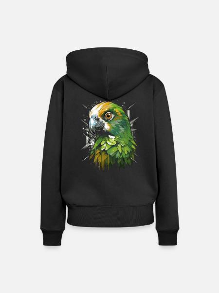 Wellensittich Sittich - Frauen Premium Bio Hoodie - Schwarz