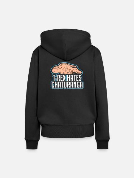 Yoga - Frauen Premium Bio Hoodie - Schwarz