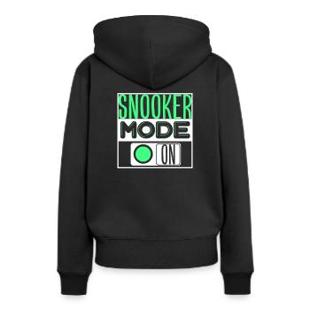 Snooker Billard - Frauen Premium Bio Hoodie - Schwarz - Hinten - Julia (174cm)