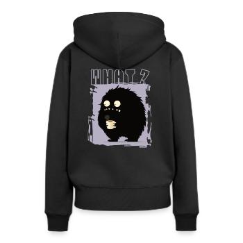 Monster coffee what? - Women’s Premium Organic Hoodie - black - Back - Julia (174cm)