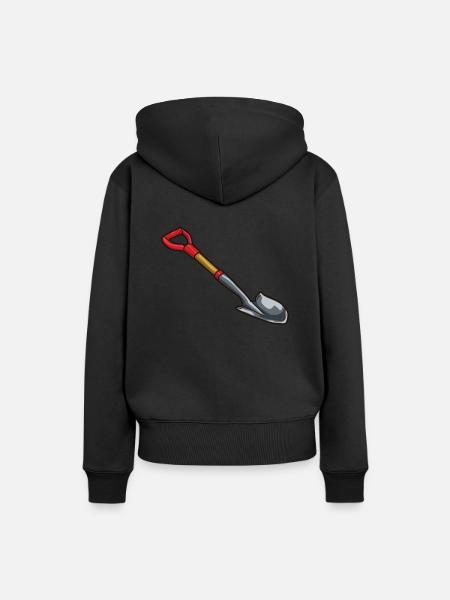 Schaufel - Frauen Premium Bio Hoodie - Schwarz