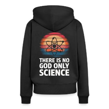 Atheismus Atheist Anti-Religion Agnostiker - Frauen Premium Bio Hoodie - Schwarz - Hinten - Julia (174cm)