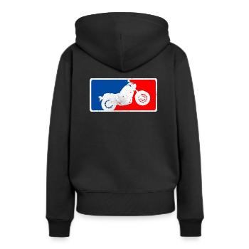 CMX500 Rebel MLB Motorrad Cruiser Bobber - Frauen Premium Bio Hoodie - Schwarz - Hinten - Julia (174cm)