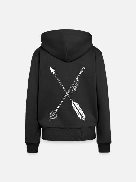 Indian arrows - Women’s Premium Organic Hoodie - black