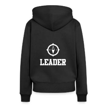 Scouts de feu de camp - Sweat à capuche Premium bio Femme - noir - Dos - Julia (174cm)