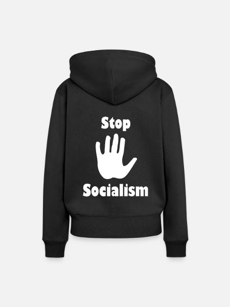 Beendet den Sozialismus - Frauen Premium Bio Hoodie - Schwarz