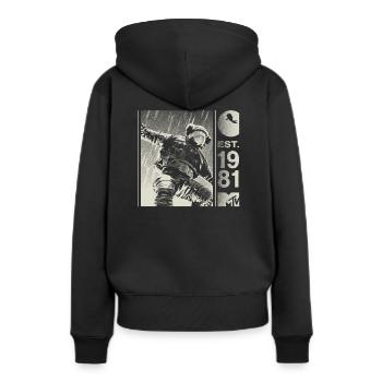 MTV Astronaut Est. 1981 Cool Impression Du Dos - Sweat à capuche Premium bio Femme - noir - Dos - Julia (174cm)