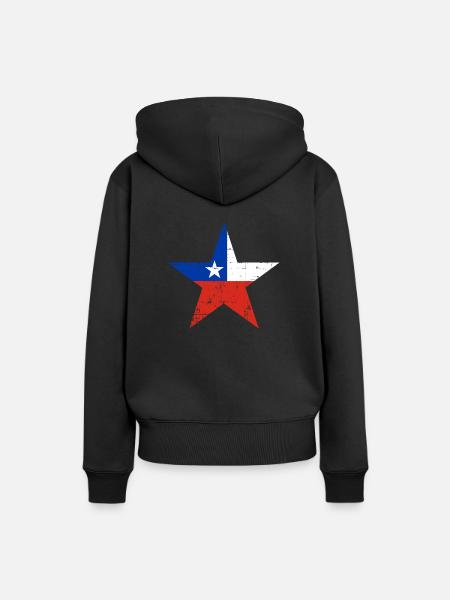 Chile - Frauen Premium Bio Hoodie - Schwarz