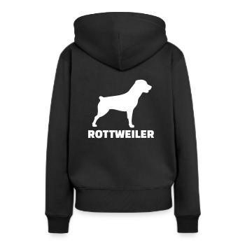 Rottweiler - Sweat à capuche Premium bio Femme - noir - Dos - Julia (174cm)