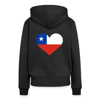 Chili - Sweat à capuche Premium bio Femme - noir - Dos - Julia (174cm)