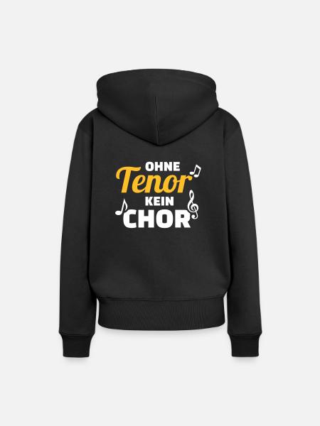 Chor - Frauen Premium Bio Hoodie - Schwarz