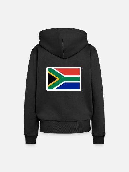 Südafrika - Frauen Premium Bio Hoodie - Schwarz