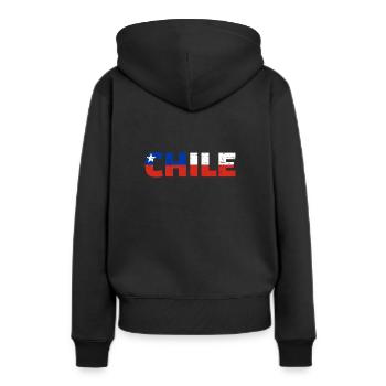 Chili - Sweat à capuche Premium bio Femme - noir - Dos - Julia (174cm)