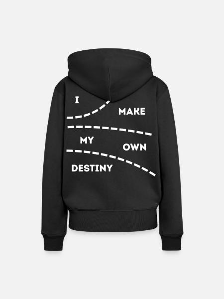 Eigenes Schicksal dunkle Farben - Frauen Premium Bio Hoodie - Schwarz