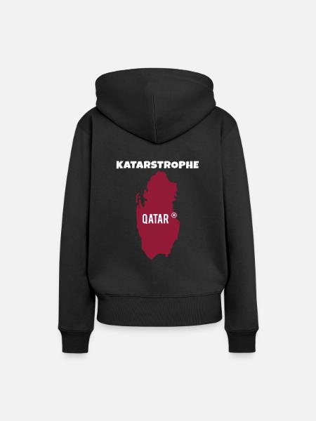 KATARstrophe Katar Qatar Leichtathletik - Frauen Premium Bio Hoodie - Schwarz