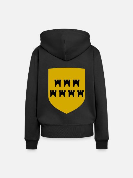 Die Siebenbürger Sachsen - Frauen Premium Bio Hoodie - Schwarz