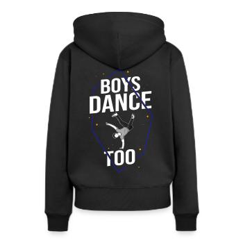 Breakdance Musik Breaking BBoy Bgirl - Frauen Premium Bio Hoodie - Schwarz - Hinten - Julia (174cm)