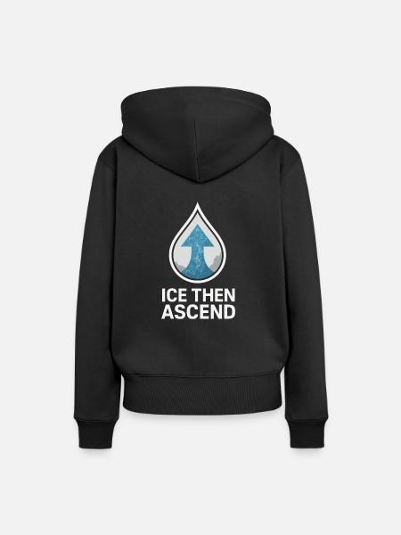 Cold showers Mental hardness Cold exposure - Women’s Premium Organic Hoodie - black