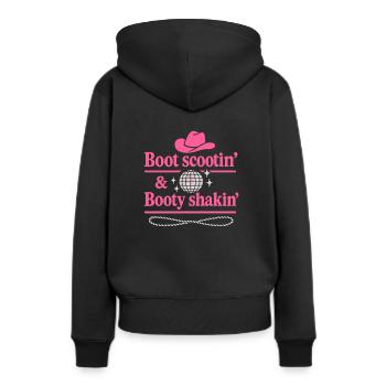 Disco Western Enterrement de vie de jeune fille - Sweat à capuche Premium bio Femme - noir - Dos - Julia (174cm)