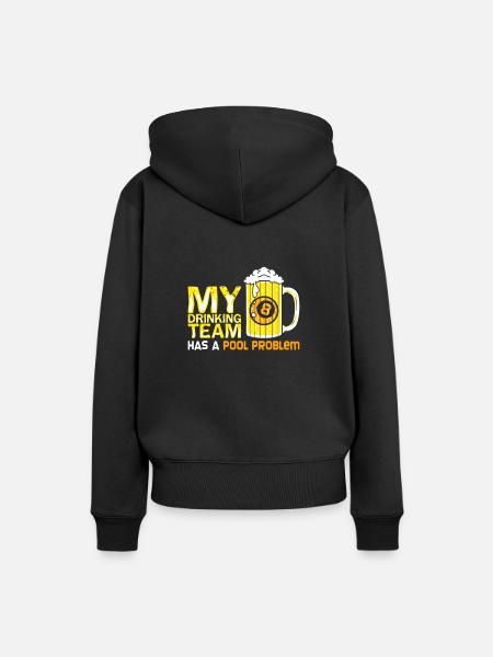 POOL / BILLIARDS: Pool Problem - Frauen Premium Bio Hoodie - Schwarz