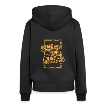 JIU JITSU GIFT IDEA : Comment Master Of Jiu Jitsu - Sweat à capuche Premium bio Femme - noir - Dos - Julia (174cm)