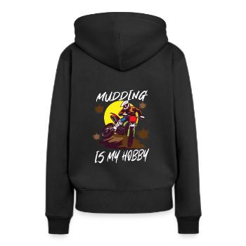Dirt Bike Dirt Bike Riding Motocross Dirt Bikeing - Sweat à capuche Premium bio Femme - noir - Dos - Julia (174cm)