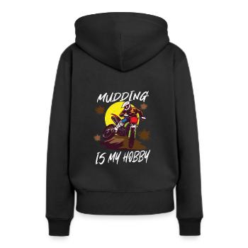 Dirt Bike Dirt Bike Riding Motocross Dirt Bikeing - Sweat à capuche Premium bio Femme - noir - Dos - Julia (174cm)