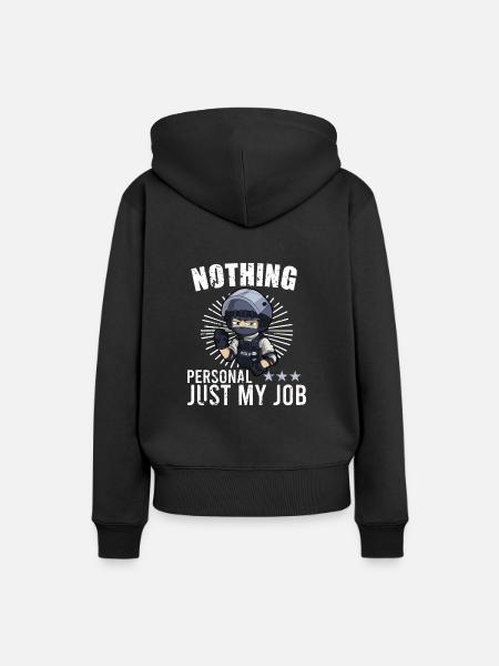 Police Cop Officer Police Office - Frauen Premium Bio Hoodie - Schwarz