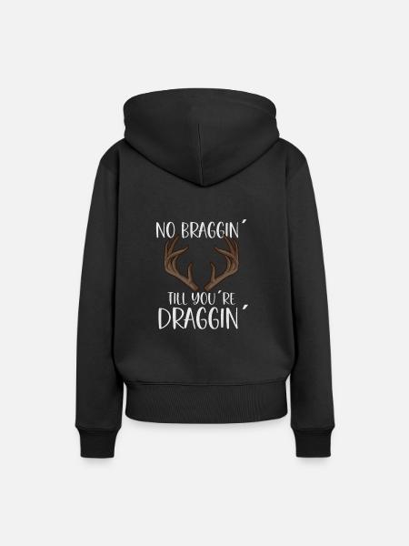 Hirschjagd Hirschjäger Jagdsaison Bockjagd - Frauen Premium Bio Hoodie - Schwarz