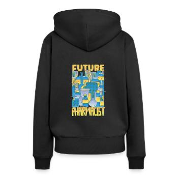 Lustige Apotheker-apotheken-techniker-apotheke - Frauen Premium Bio Hoodie - Schwarz - Hinten - Julia (174cm)