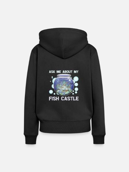 Aquaristik Aquarium Keeper Fishkeeper - Frauen Premium Bio Hoodie - Schwarz