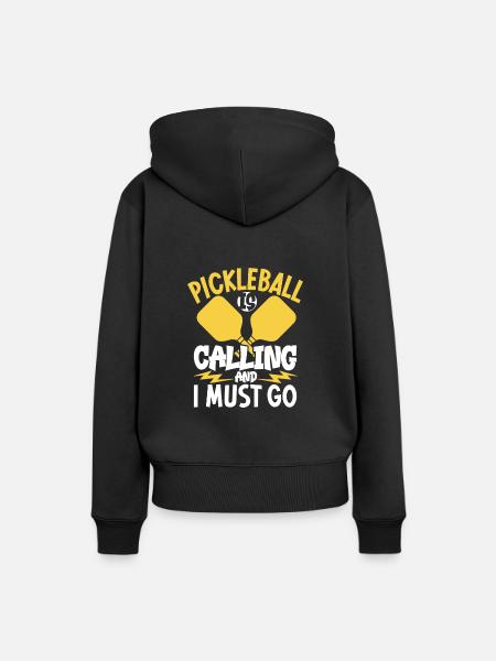 Pickleball Player Pickleball Paddle Pickleball - Frauen Premium Bio Hoodie - Schwarz