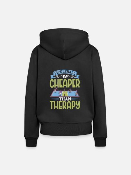 Pickleball Player Pickleball Paddle Pickleball - Frauen Premium Bio Hoodie - Schwarz