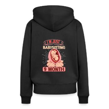 Surrogate Surrogacy Gestational Surrogate Mom - Frauen Premium Bio Hoodie - Schwarz - Hinten - Julia (174cm)