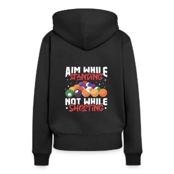 Pool Billiards Cue Sports Professional Pool Player - Frauen Premium Bio Hoodie - Schwarz - Hinten - Julia (174cm)